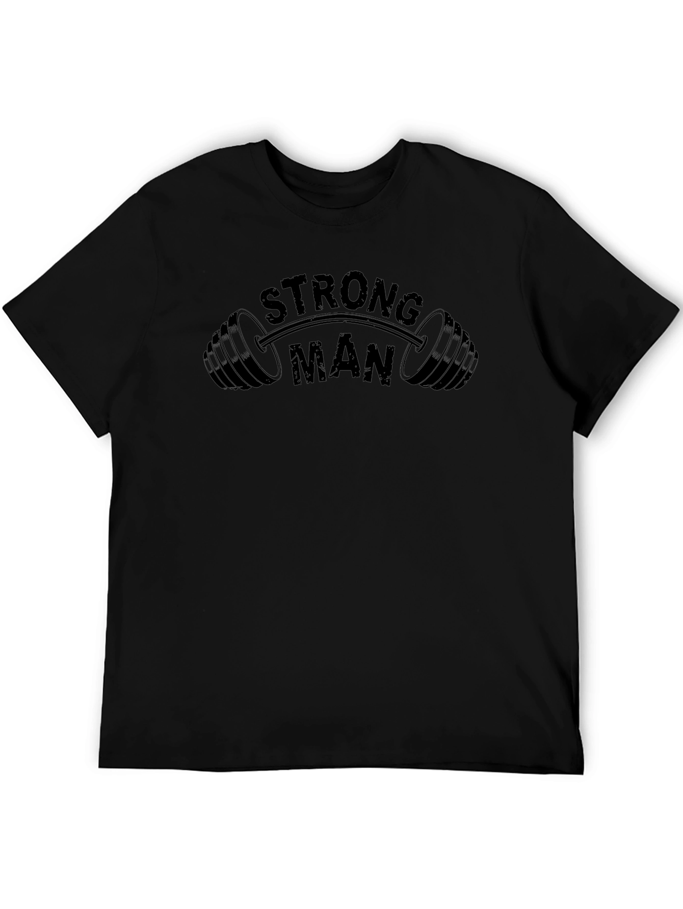 Strong Man Black T-Shirt