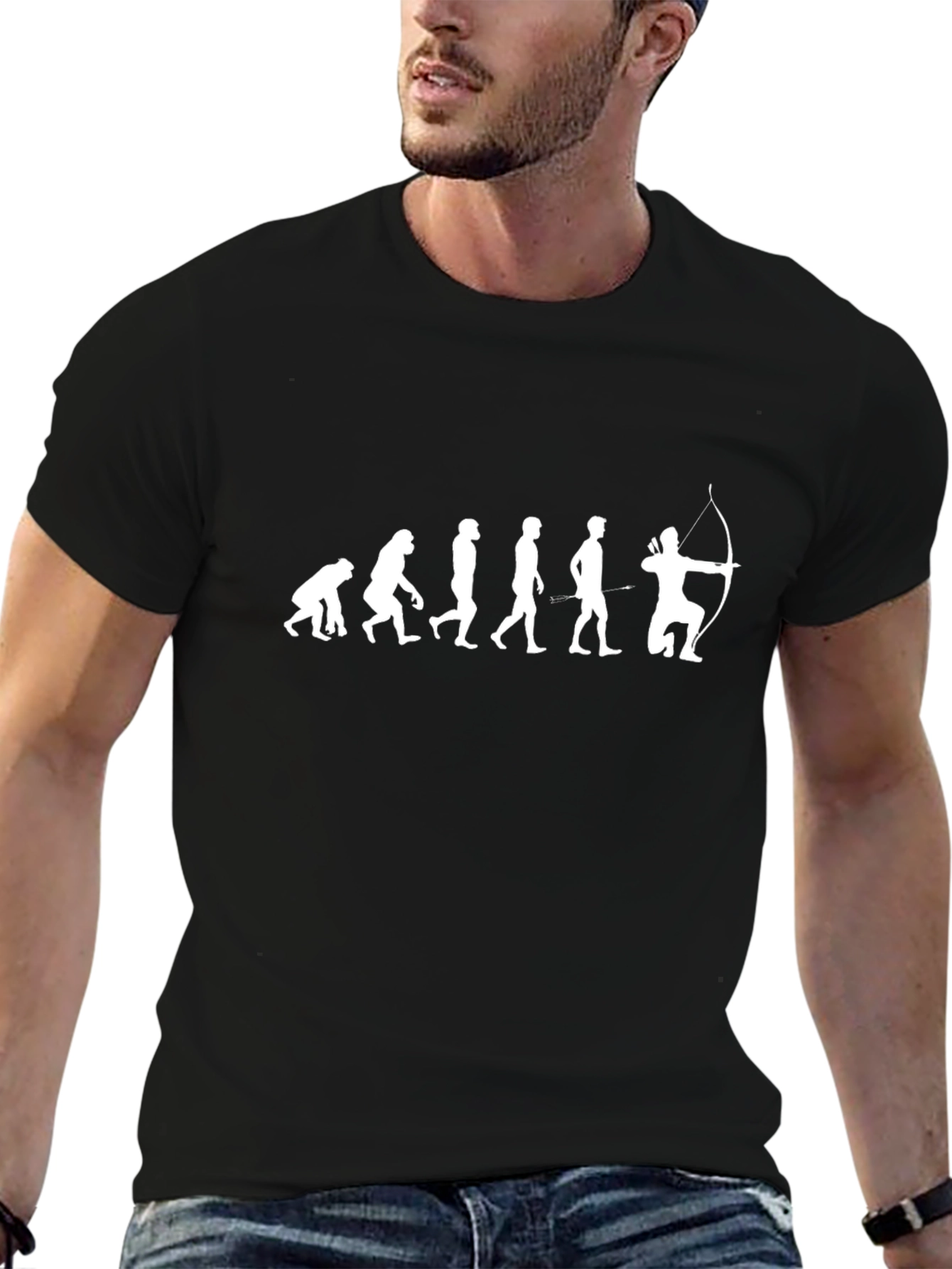 Evolution of Archery Black T-Shirt