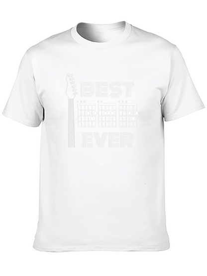 Best Dad Ever Guitar Chords Graphic Tee