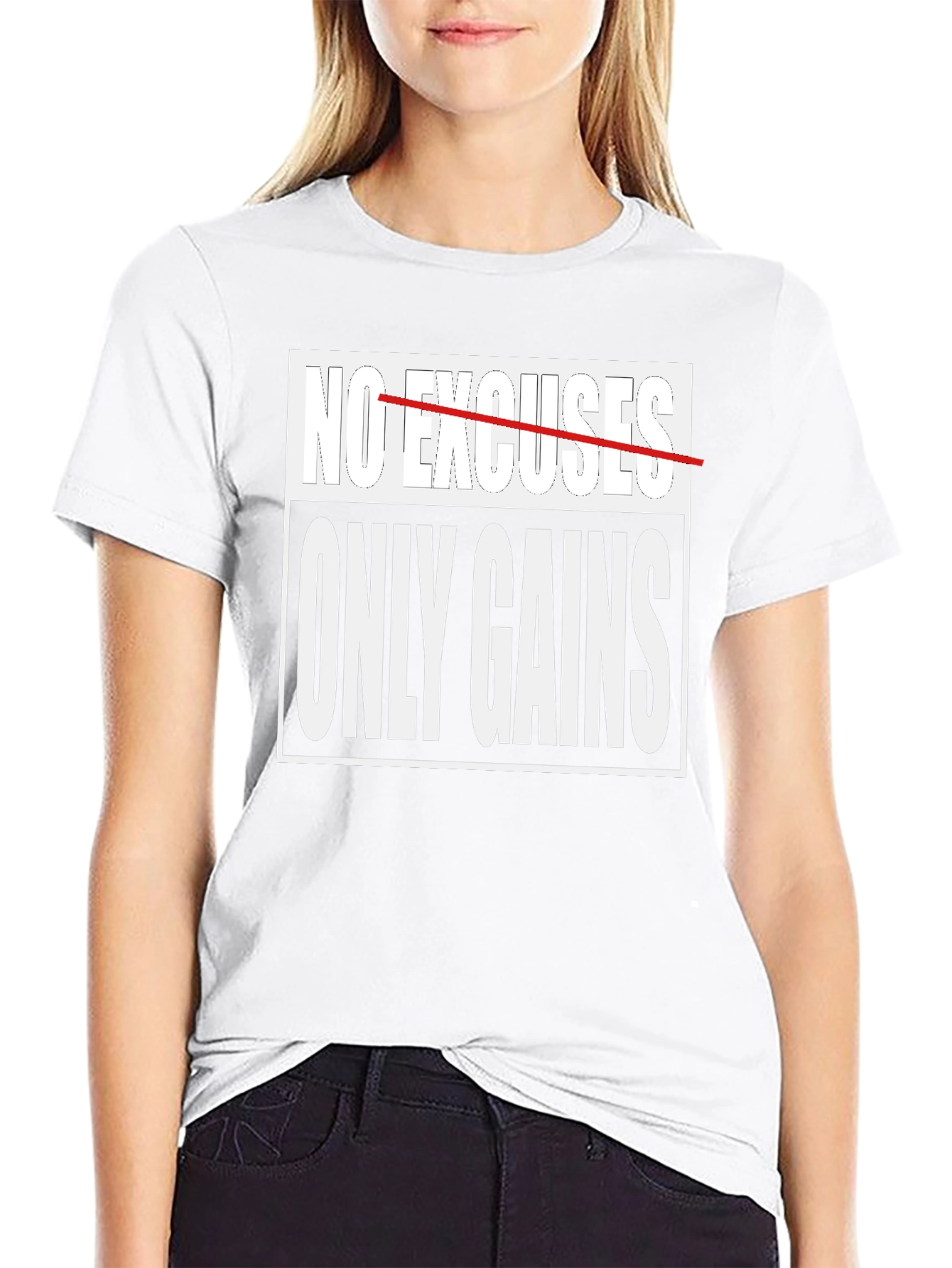 No Excuses Only Gains Graphic T-Shirt