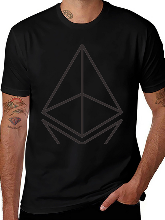 Ethereum Logo Black T-Shirt - Crypto Fashion