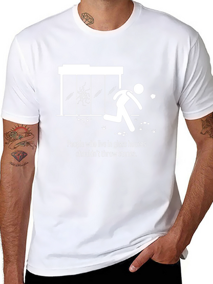 Funny Glass Houses Graphic Tee