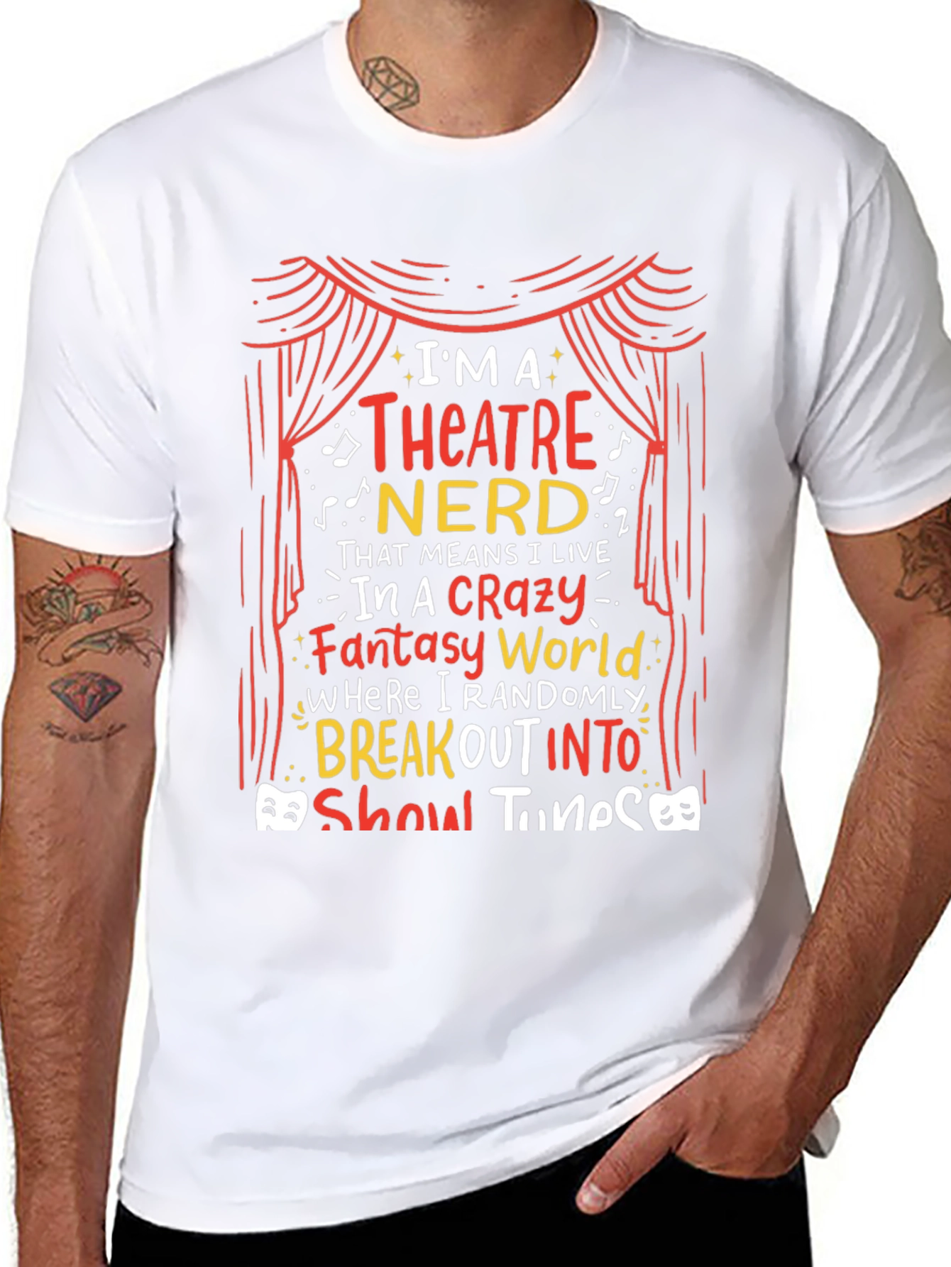 Theatre Nerd T-Shirt - Break Out Into Show Tunes!