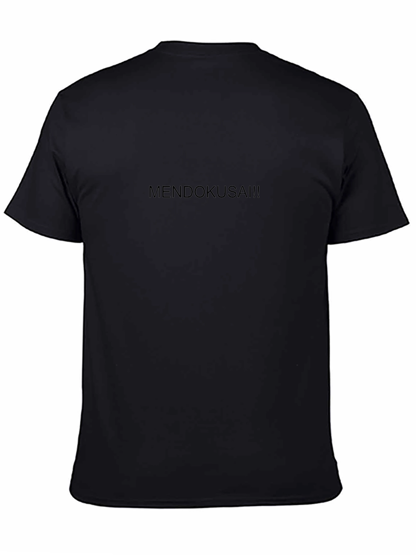 Mendokusai!! Black T-Shirt Casual Tee