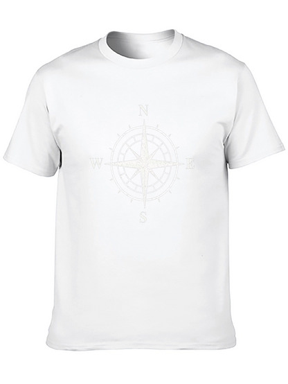 Compass Rose Graphic T-Shirt - Black