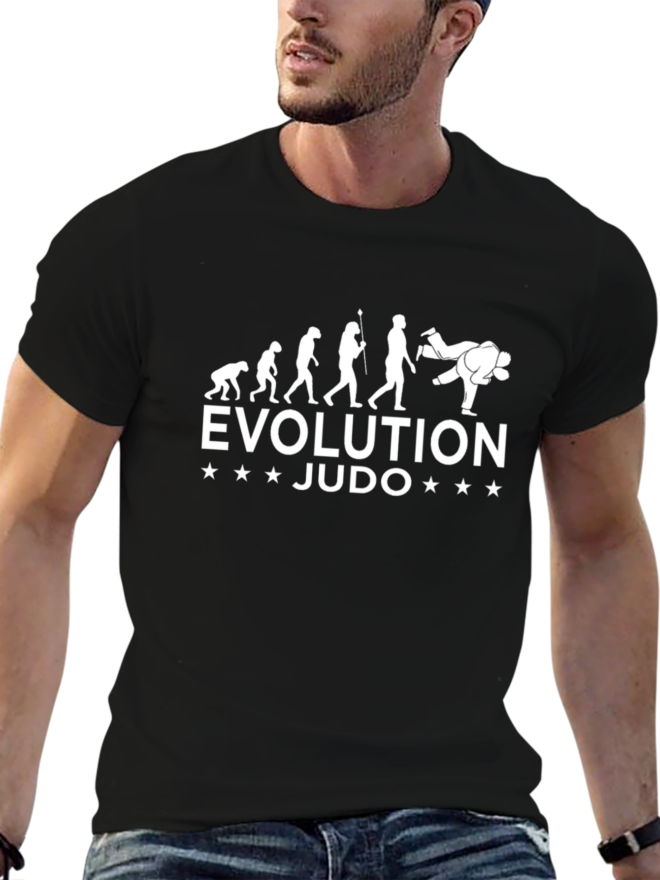 Judo Evolution Black T-Shirt Martial Arts Athlete