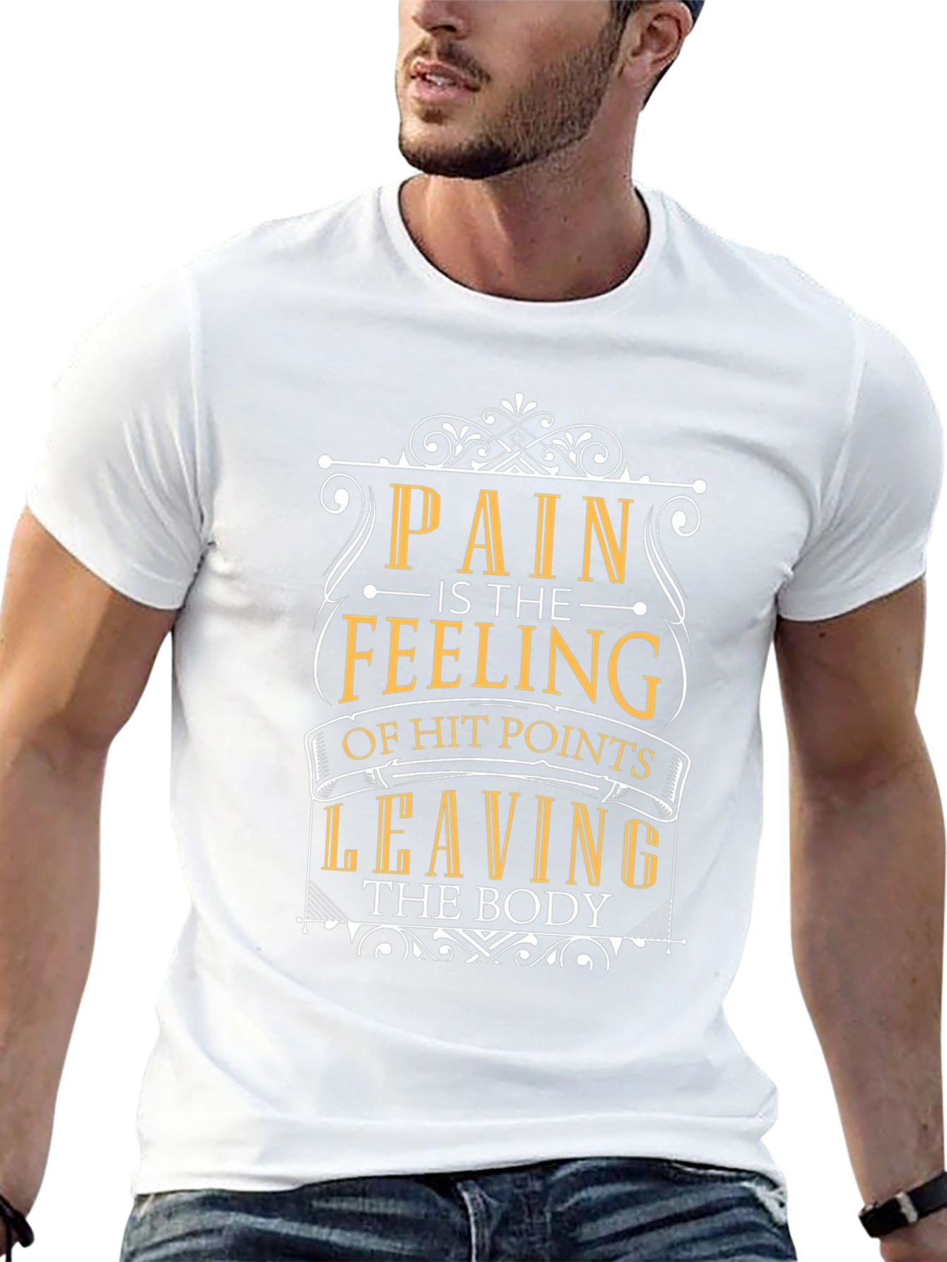 Pain is Feeling of Hit Points Leaving Body T-Shirt