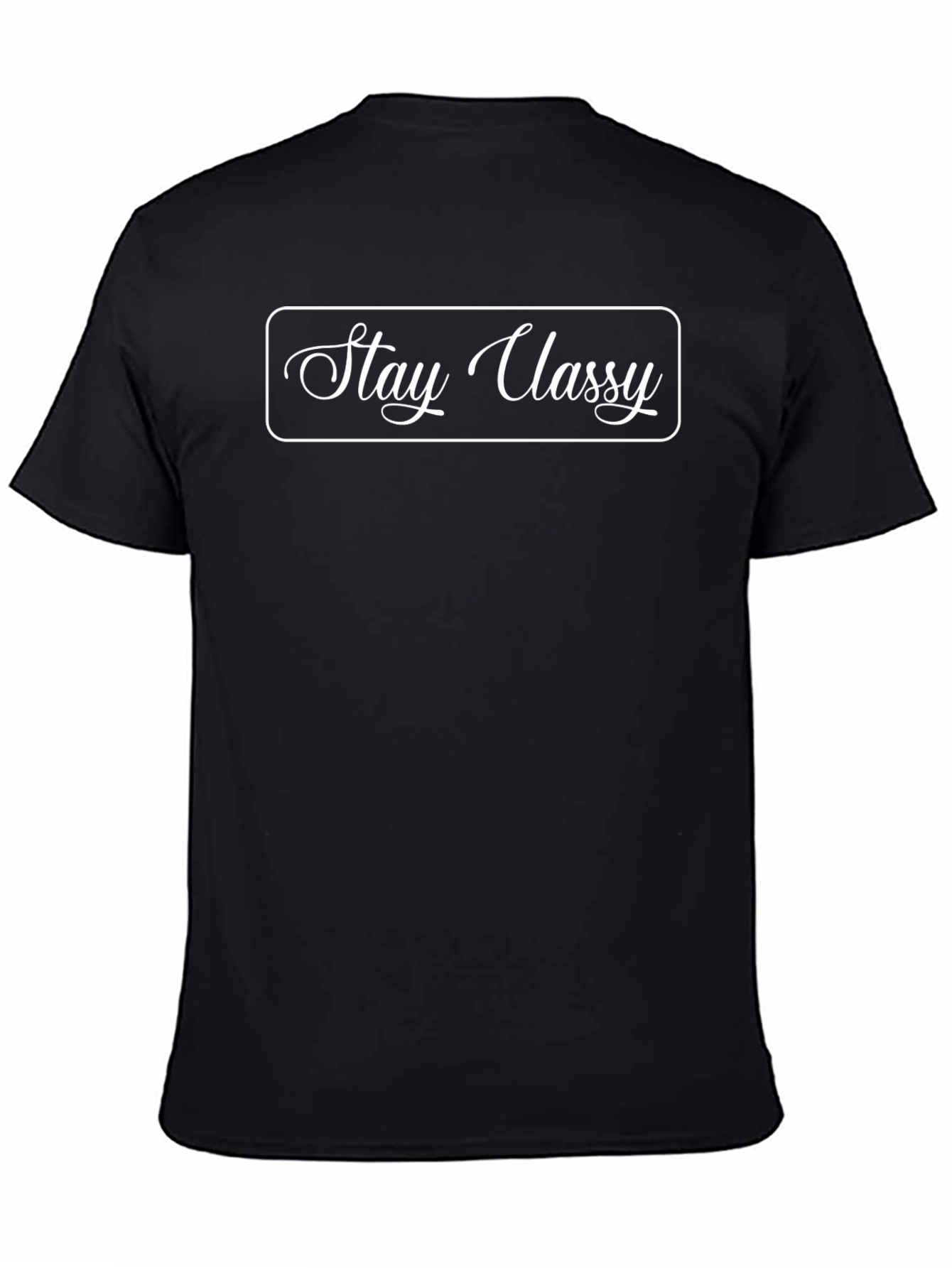 Stay Classy Black Graphic T-Shirt