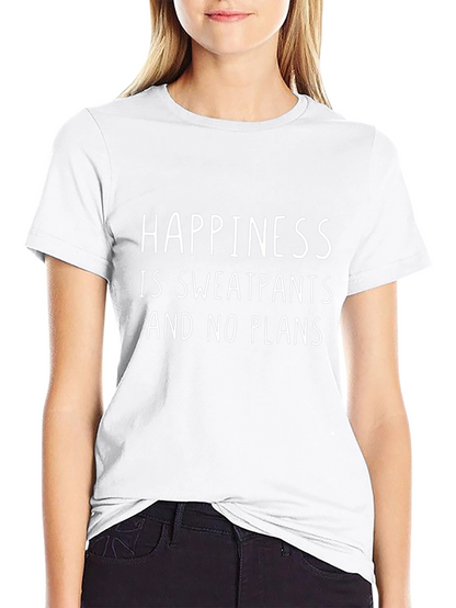 Happiness Sweatpants & No Plans T-Shirt