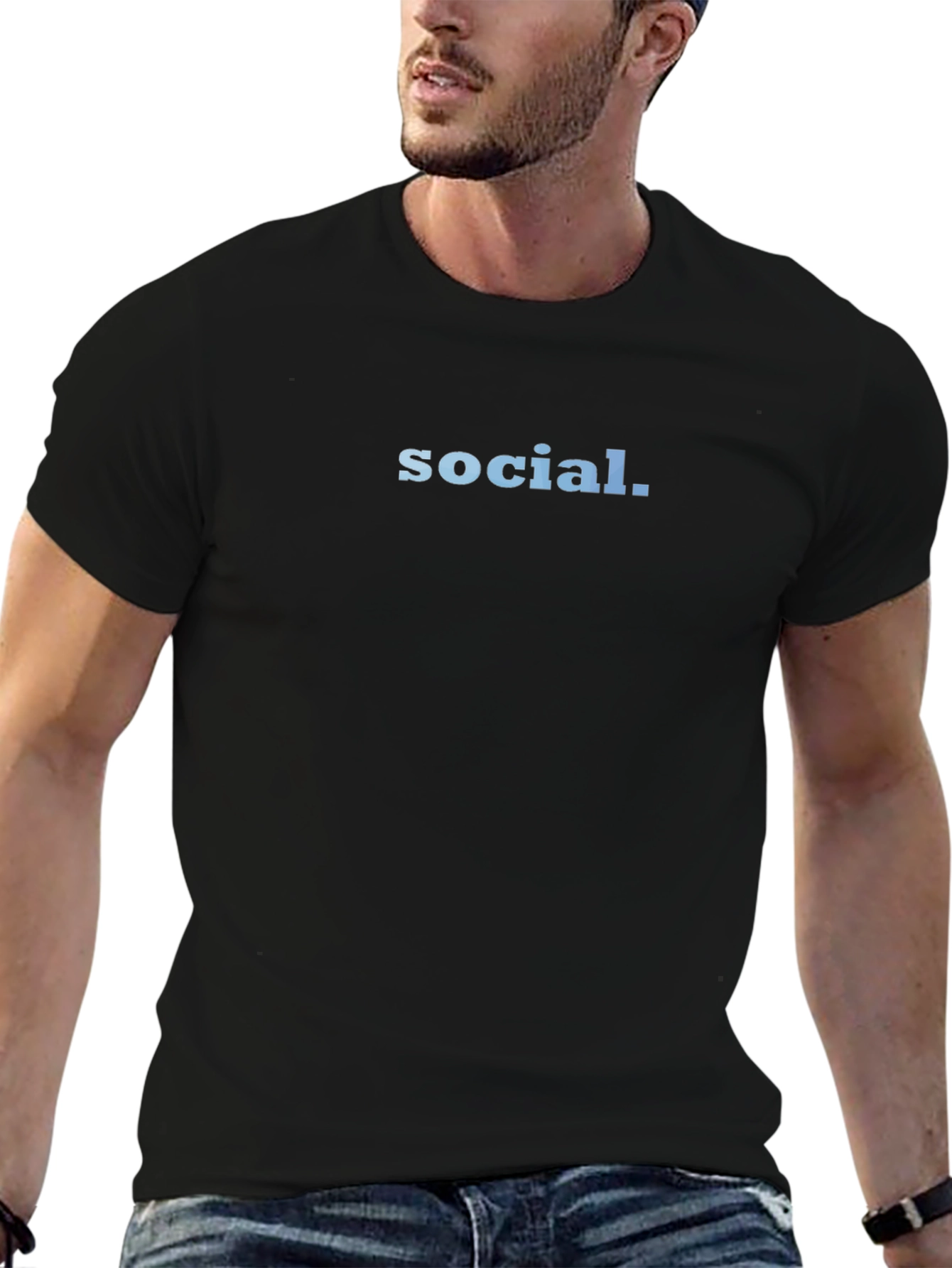 Social T-Shirt - Simple & Stylish Black Tee