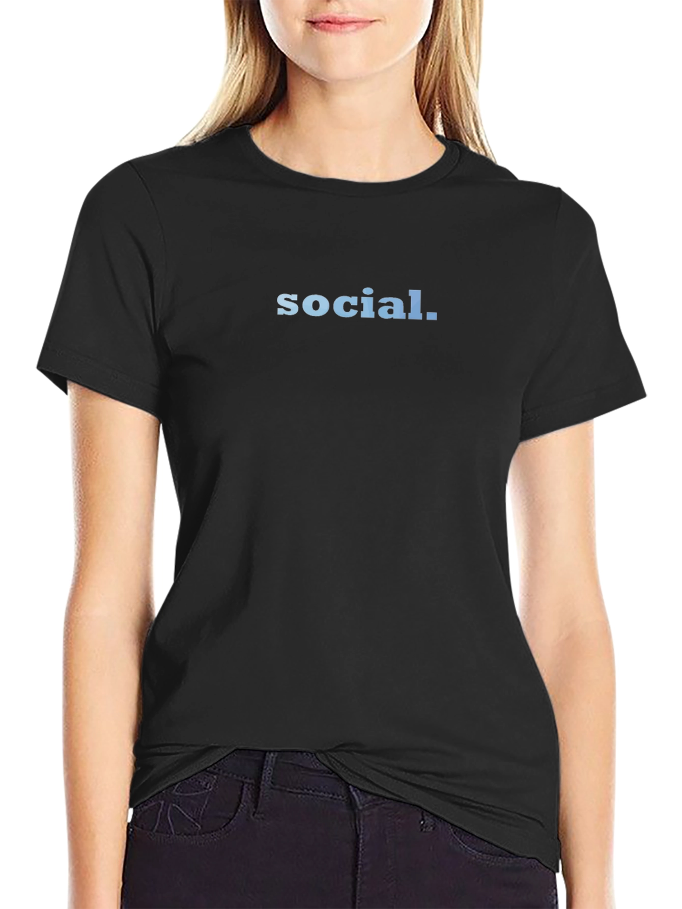 Social T-Shirt - Simple & Stylish Black Tee