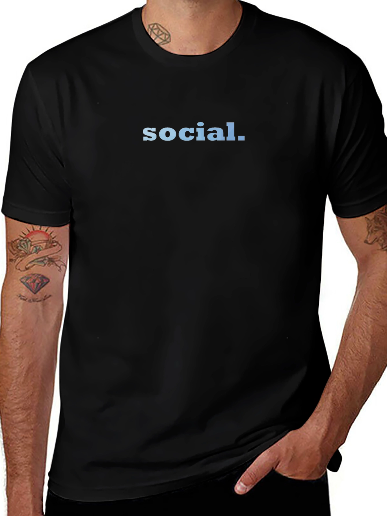 Social T-Shirt - Simple & Stylish Black Tee