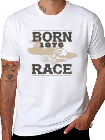 Born 1976 to Race Black Graphic Tee