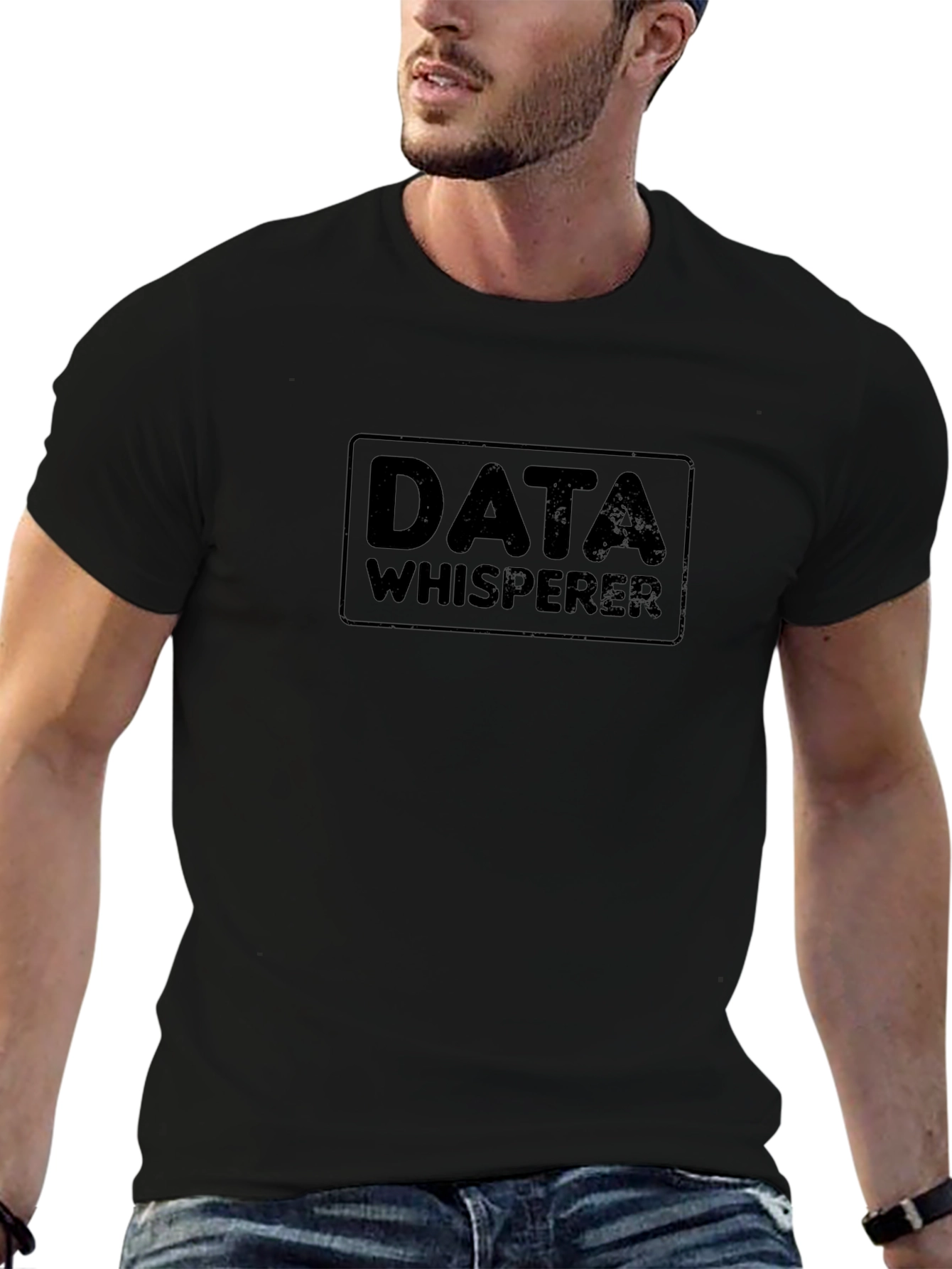 Data Whisperer Black T-Shirt