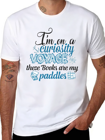Curiosity Voyage T-Shirt - Book Lover Tee