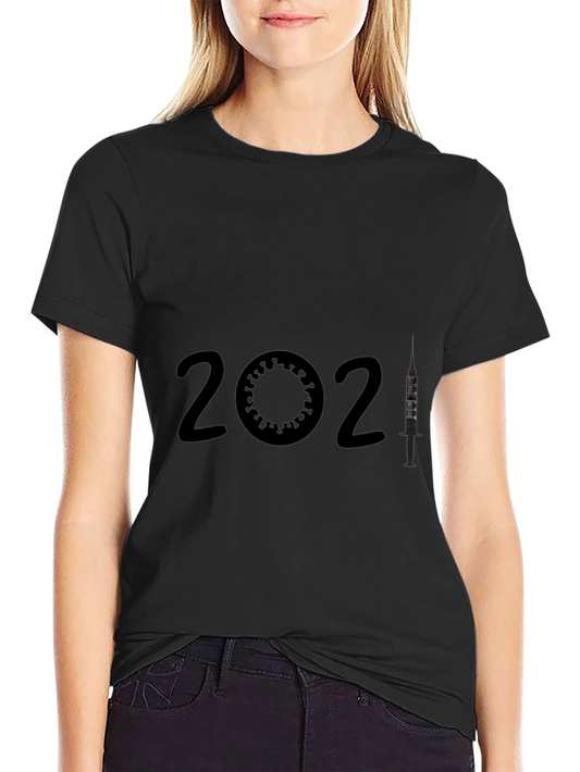2021 Vaccine T-Shirt -  Virus & Syringe Design
