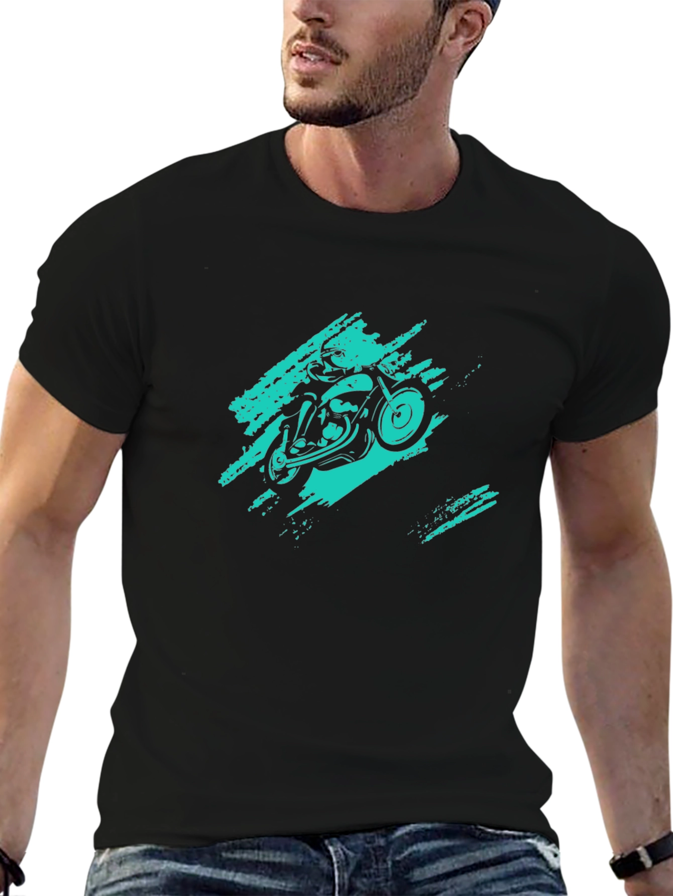 Black Motorcycle Ride T-Shirt