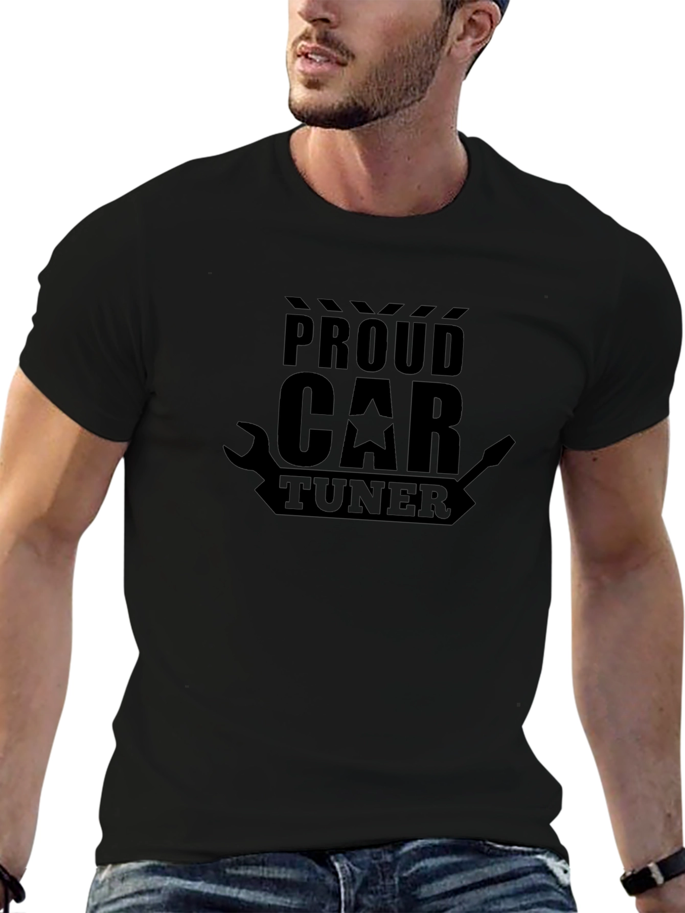 Proud Car Tuner Black T-Shirt