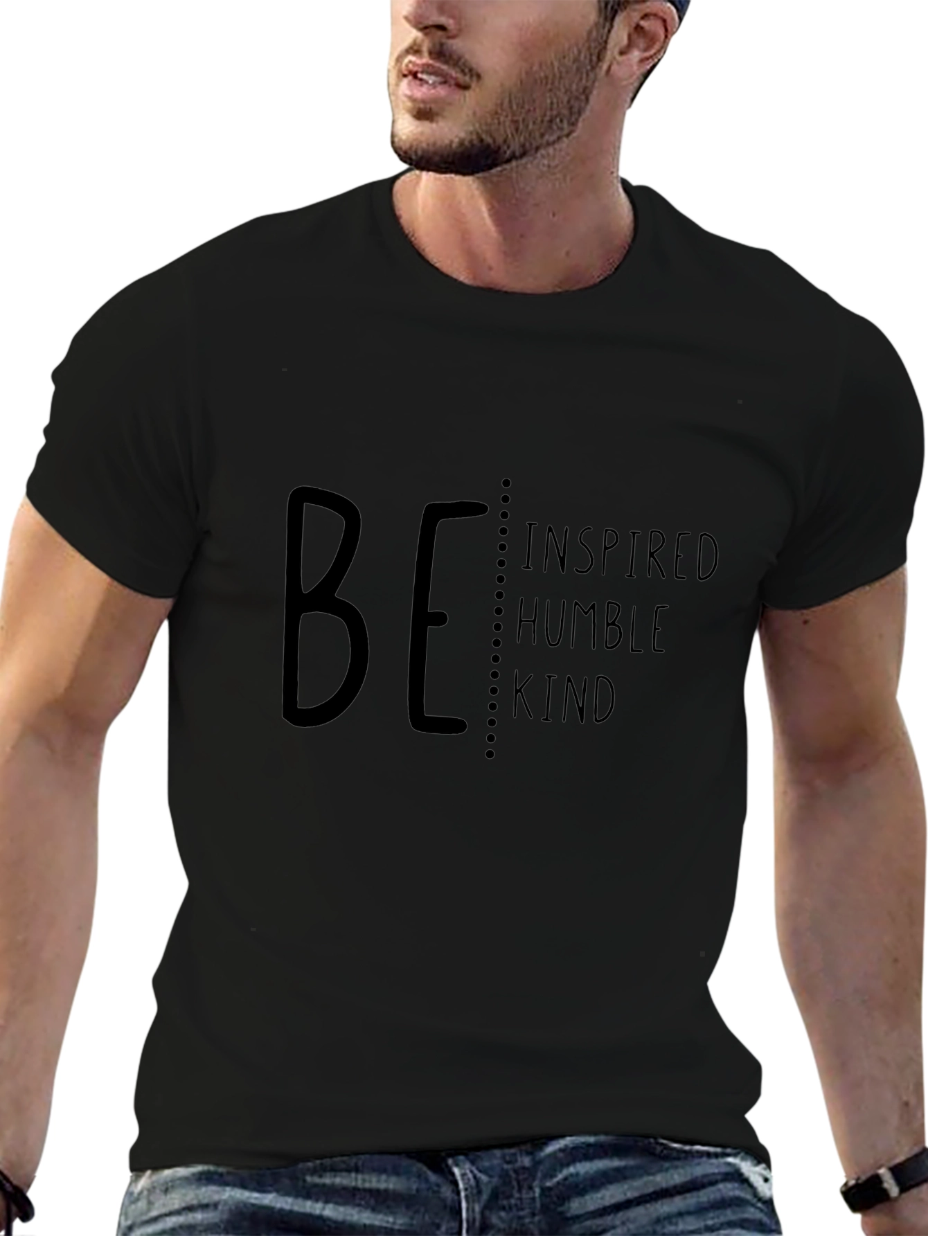 Inspirational Be Kind Black T-Shirt