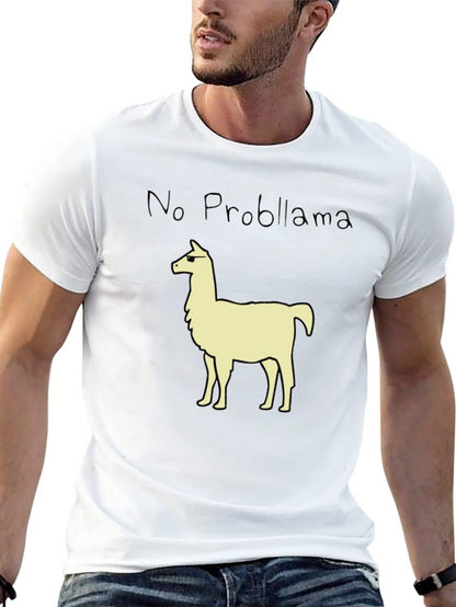 No Probllama T-Shirt - Cool Llama Graphic