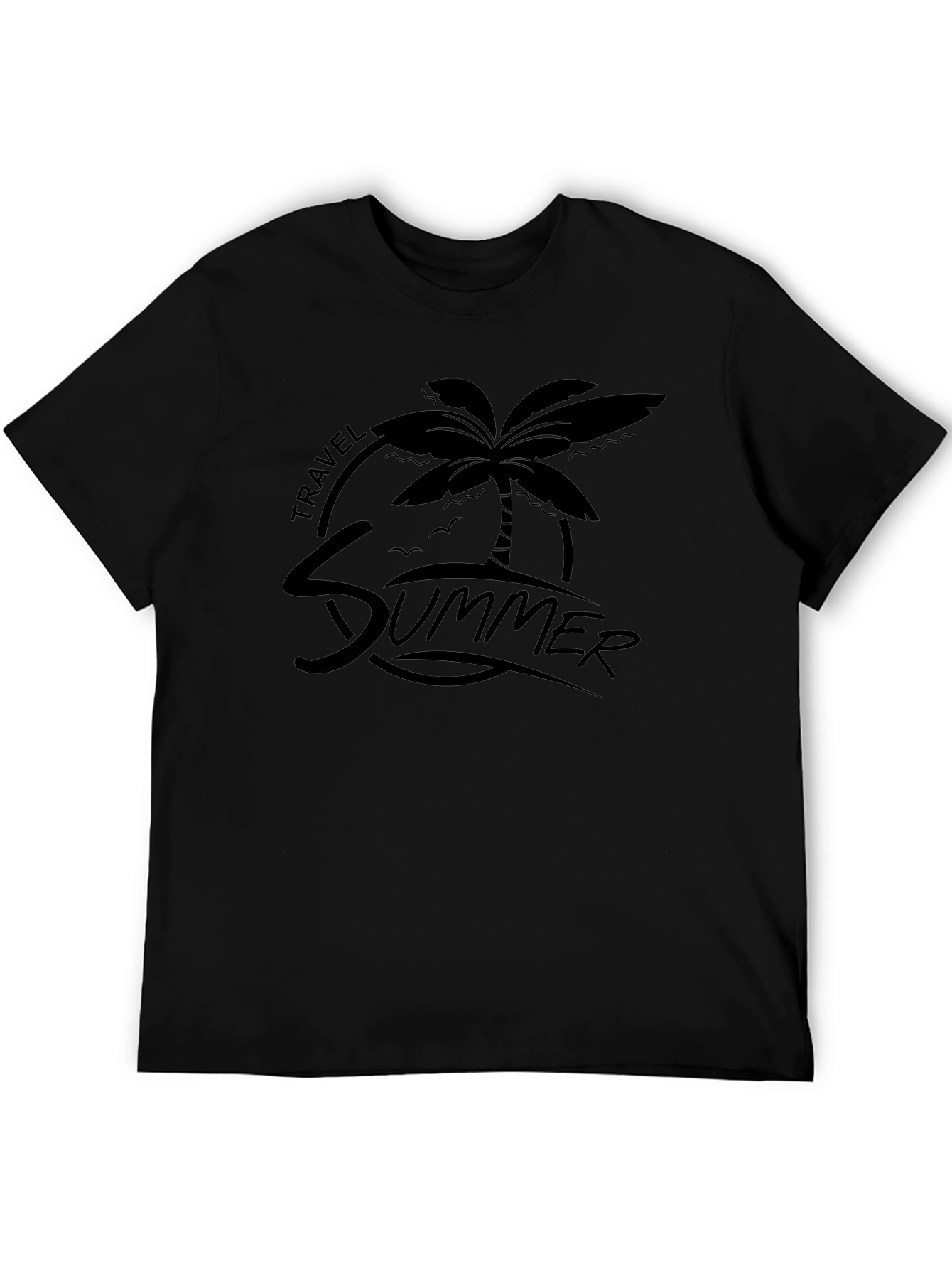 Summer Travel Palm Graphic Tee - Relaxed Fit