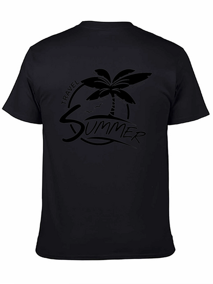 Summer Travel Palm Graphic Tee - Relaxed Fit