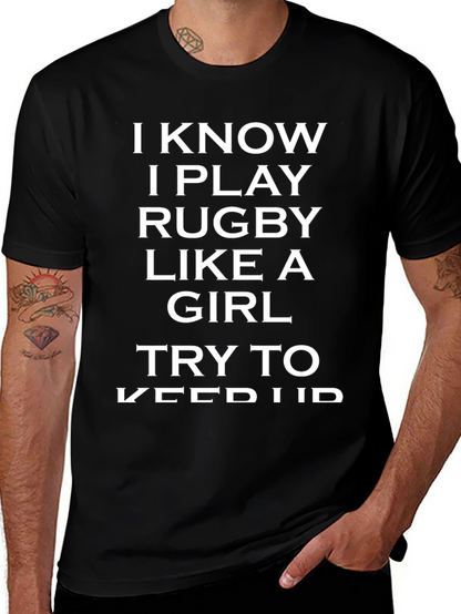 Rugby Player Funny Slogan T-Shirt