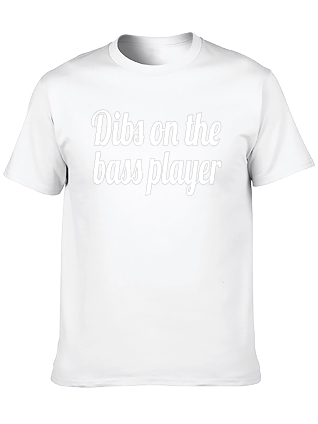 Dibs on the Bass Player Black Graphic T-Shirt