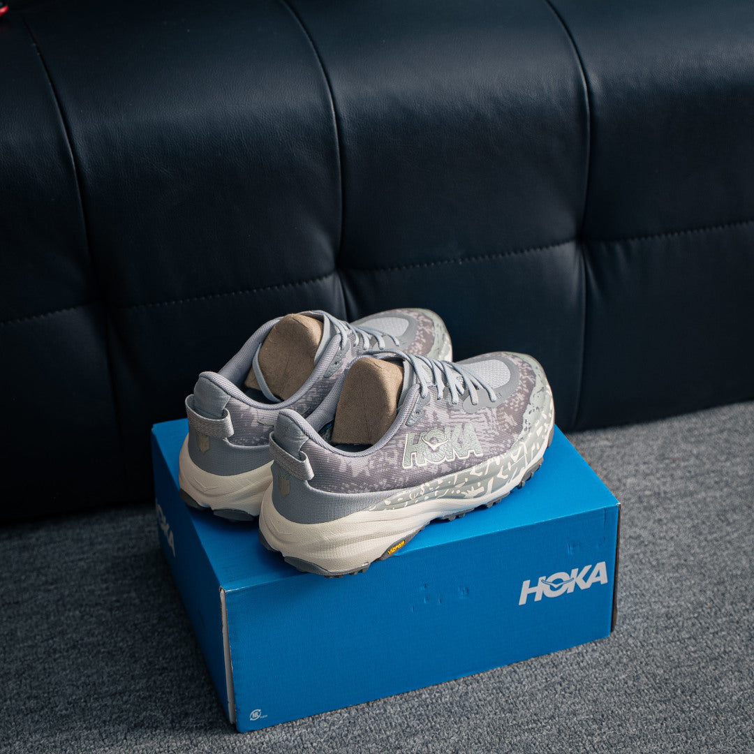 HOKA Speedgoat 6 "Grey Camo" Trail Running Sneakers