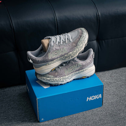 HOKA Speedgoat 6 "Grey Camo" Trail Running Sneakers