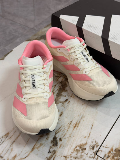 adidas Adizero Evo SL "Cloud White / Blush Pink"