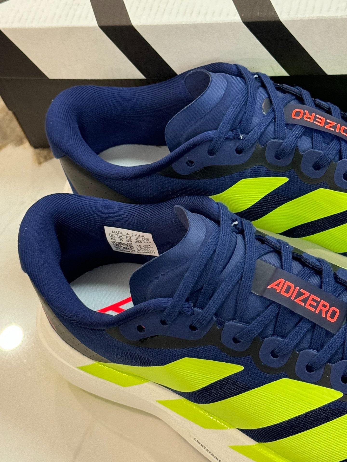 adidas Adizero Evo SL "Dark Blue Solar Slime"