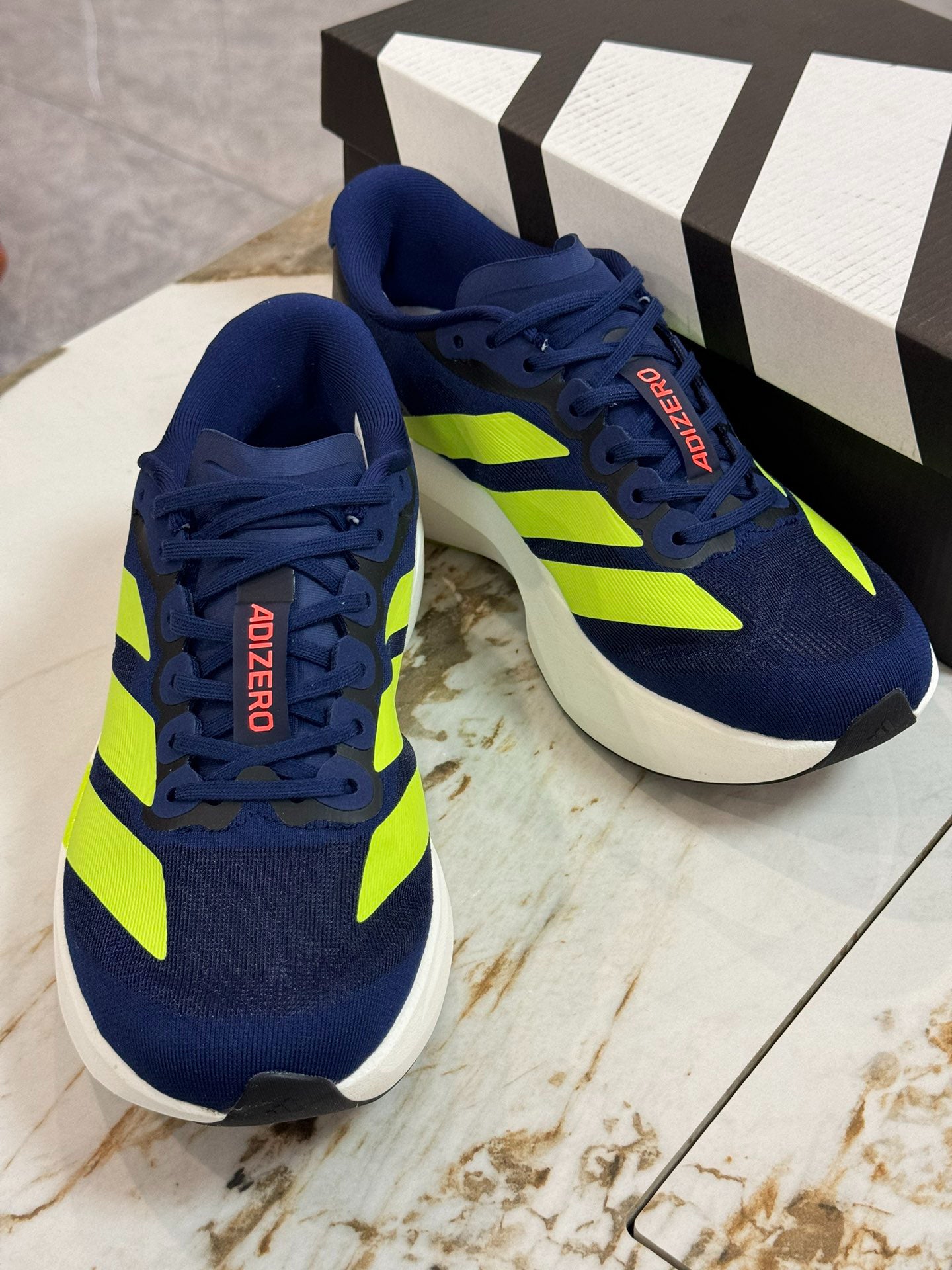 adidas Adizero Evo SL "Dark Blue Solar Slime"