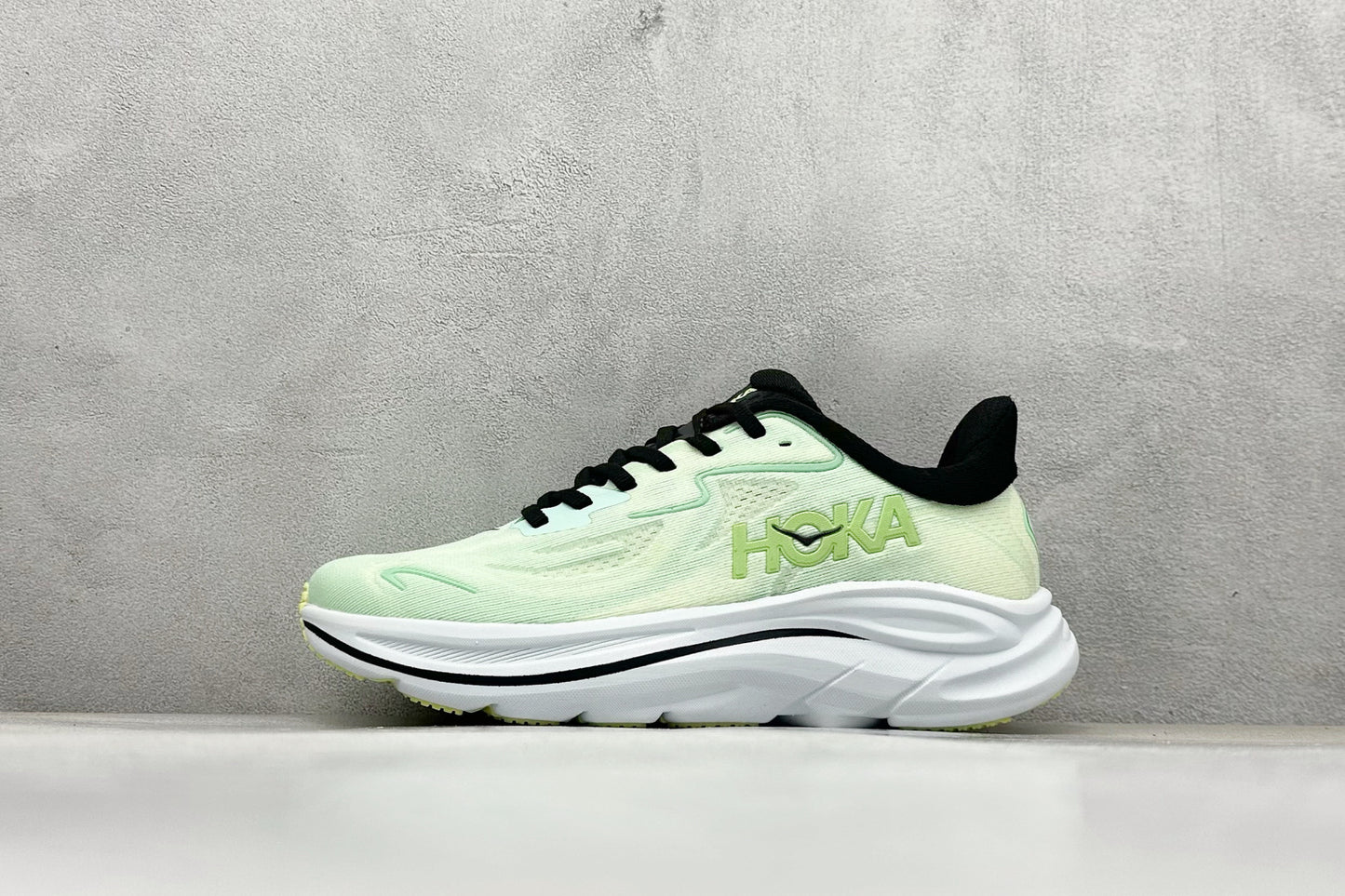 HOKA Clifton 10 Mint Green Cushioned Road Running Sneakers