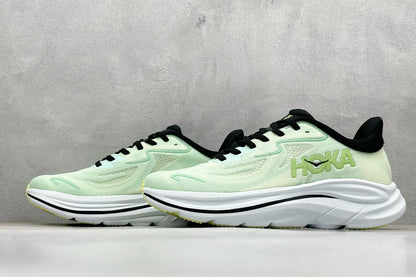 HOKA Clifton 10 Mint Green Cushioned Road Running Sneakers