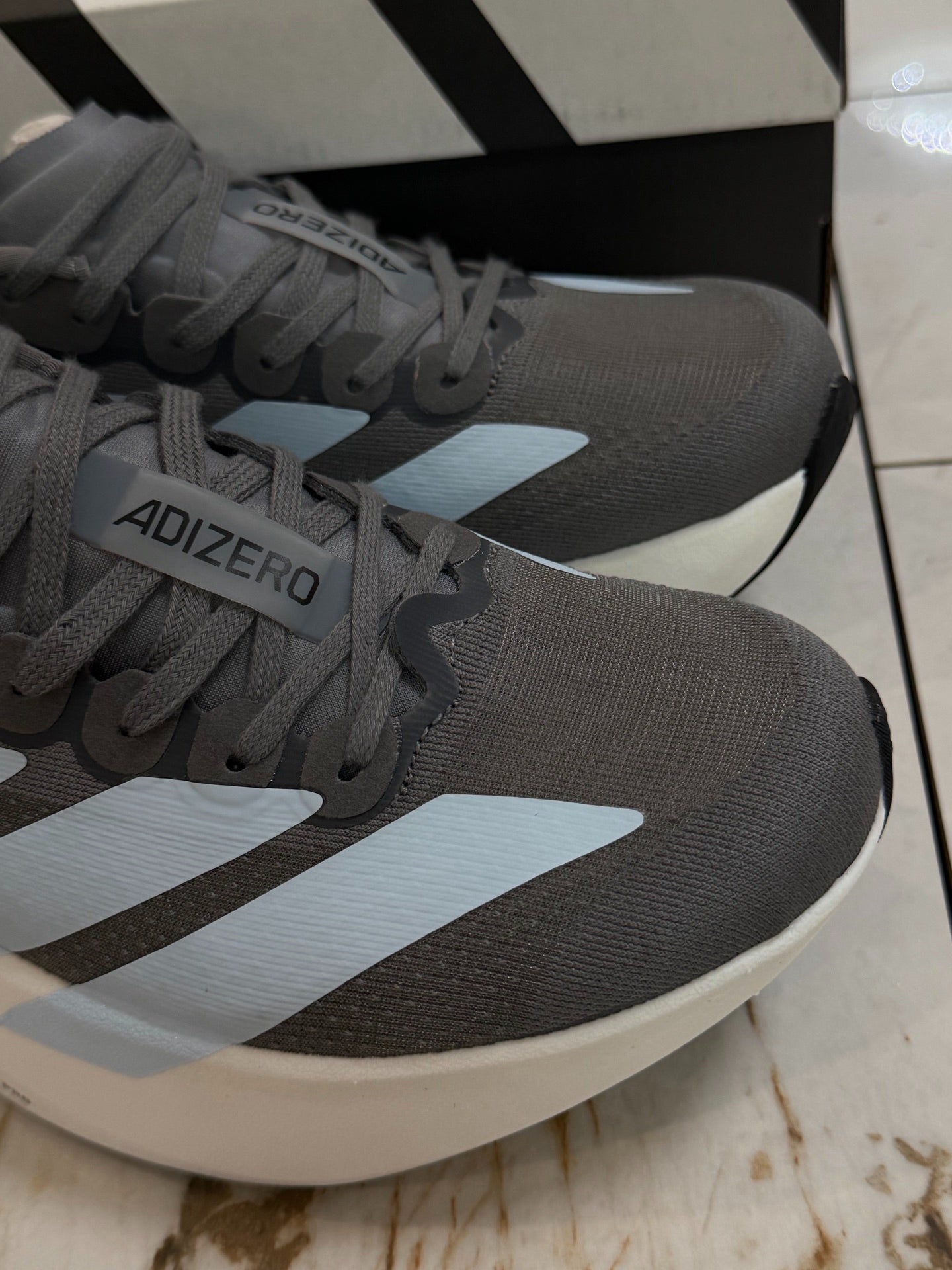 adidas Adizero Evo SL "Grey / Glow Blue"