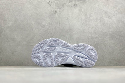 HOKA Bondi 8 Triple White Running Sneaker