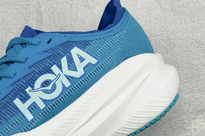 HOKA Mach X 2 Blue White Road Racing Running Shoes