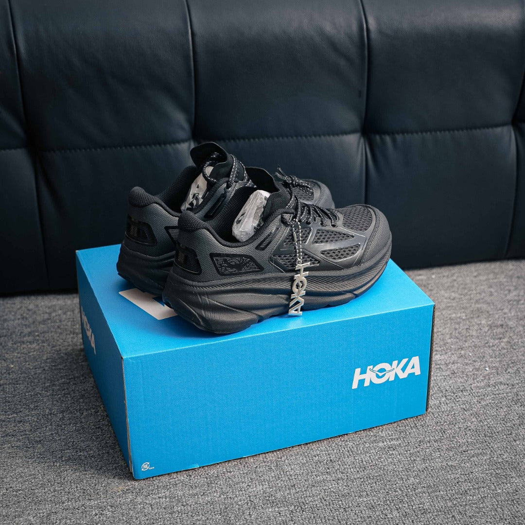 HOKA "Triple Black" Lifestyle Sneakers