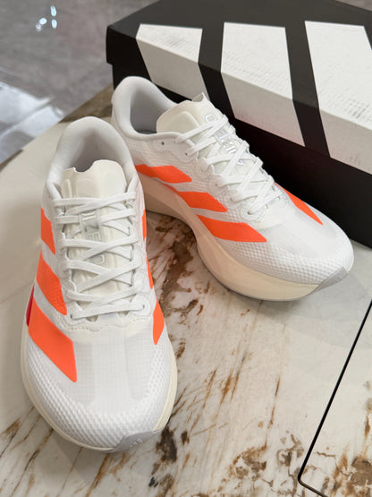 adidas Adizero Evo SL Running Shoes - Cloud White / Lucid Orange