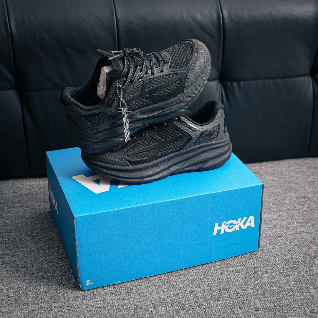 HOKA "Triple Black" Lifestyle Sneakers