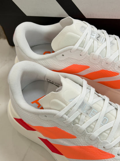 adidas Adizero Evo SL Running Shoes - Cloud White / Lucid Orange