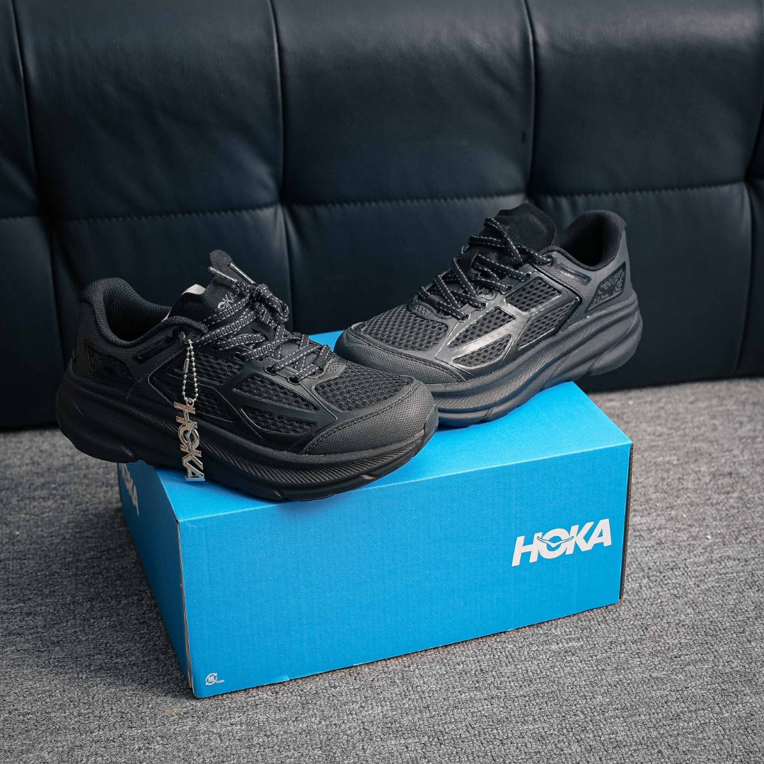 HOKA "Triple Black" Lifestyle Sneakers