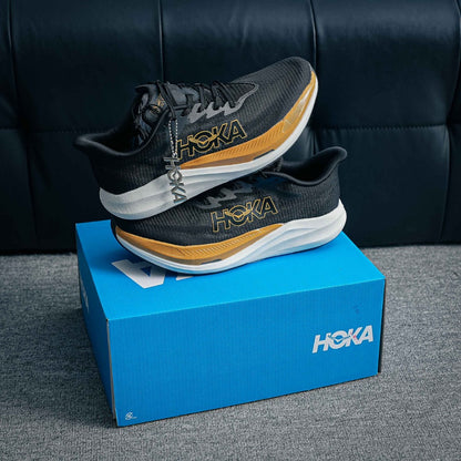 HOKA Mach 6 "Black/Gold" Low-Top Performance Running Sneakers