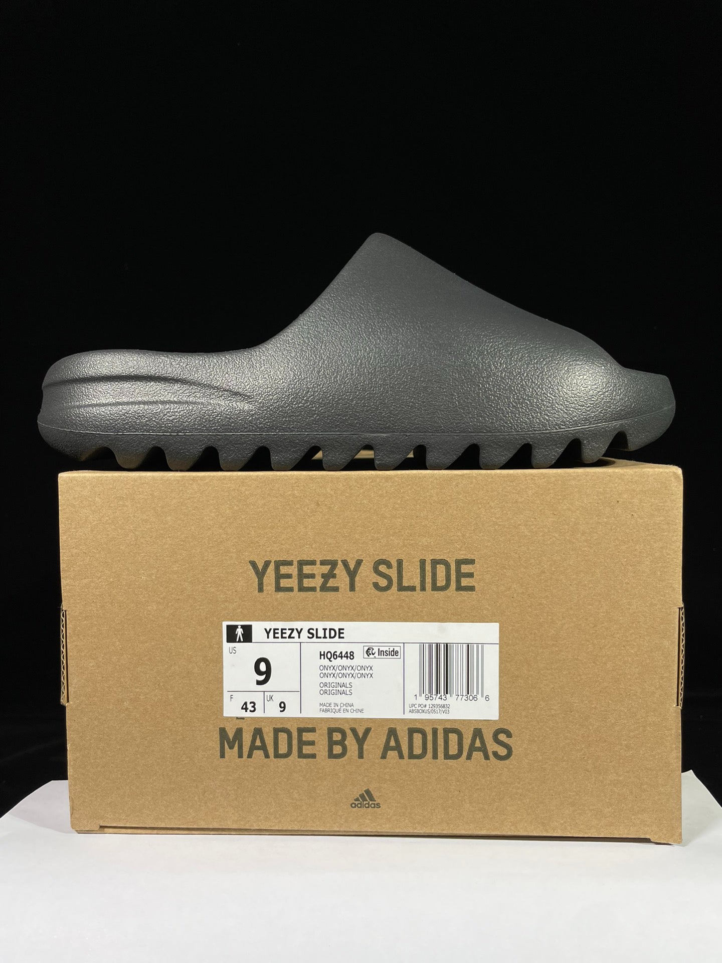 adidas YEEZY Slide "Onyx" Men's Casual Foam Sandal Slides