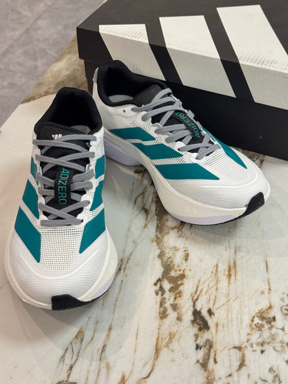 adidas Adizero Boston 13 "White Pure Teal"