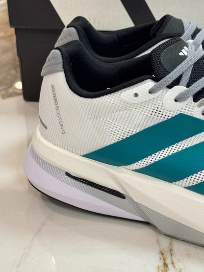 adidas Adizero Boston 13 "White Pure Teal"