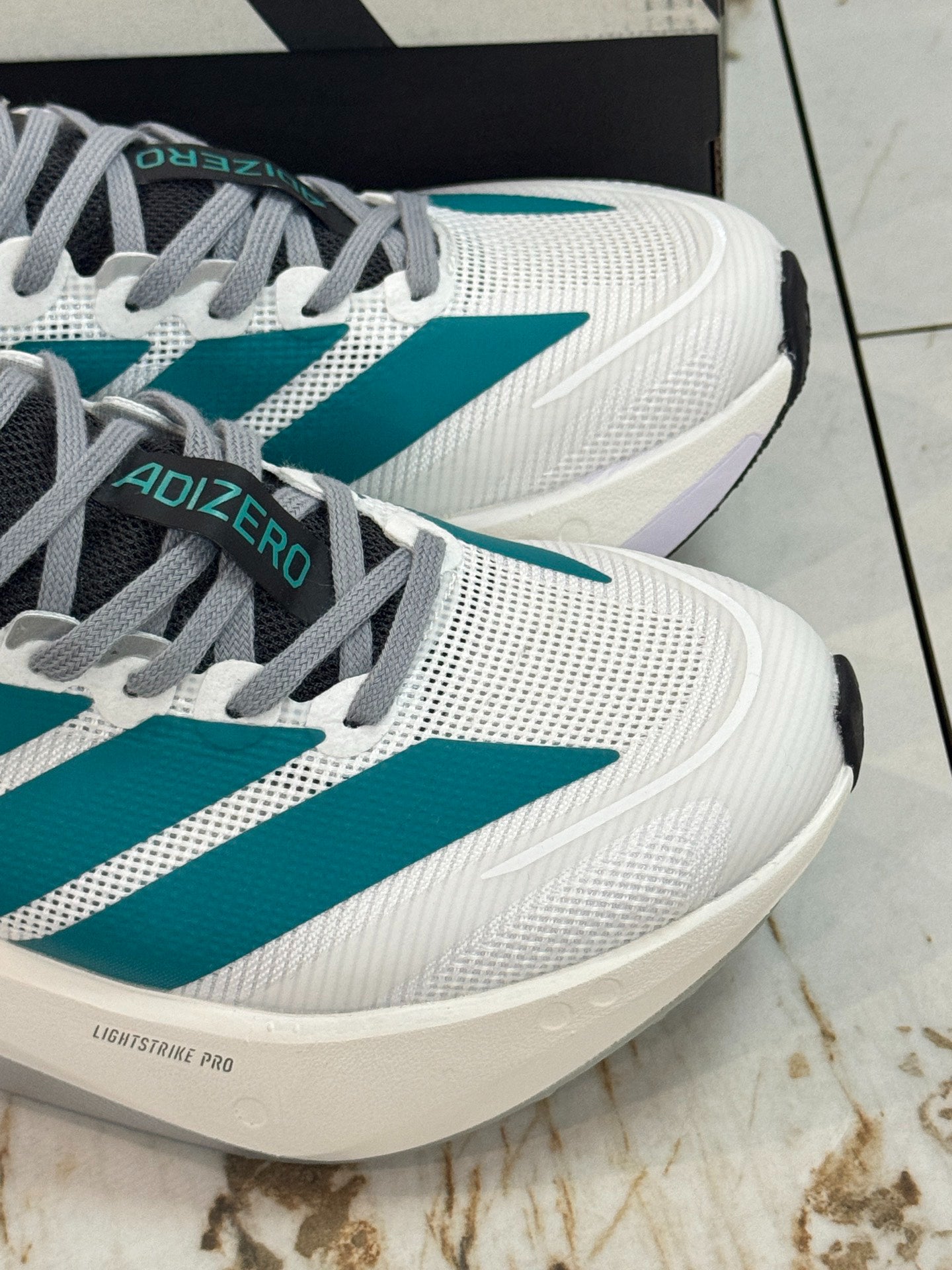 adidas Adizero Boston 13 "White Pure Teal"