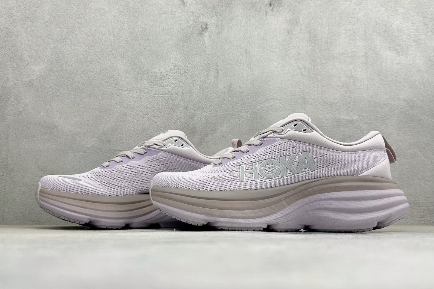 HOKA Bondi 8 Pale Lavender Gradient Running Sneaker