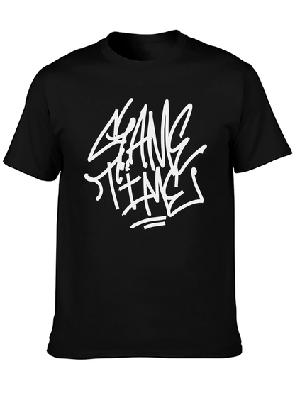Gang Time Graphic Print Black T-Shirt